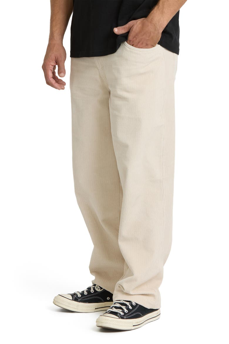 Garage Loose Fit Cotton Corduroy 5-Pocket Pants, Alternate, color, OATMEAL