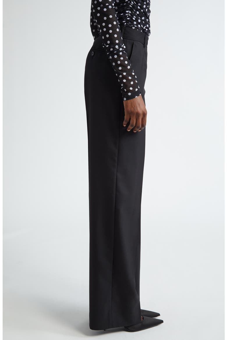 Wool Flare Leg Pants, Alternate, color, N0000 NERO