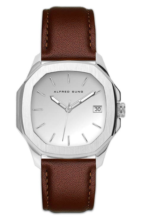 Three-Hand Quartz Watch, 42mm