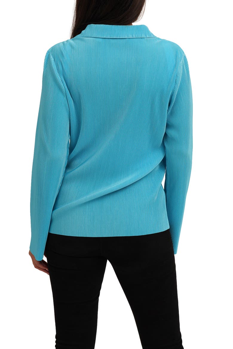 Rib Button-Up Shirt, Alternate, color, BLUE ATOLL