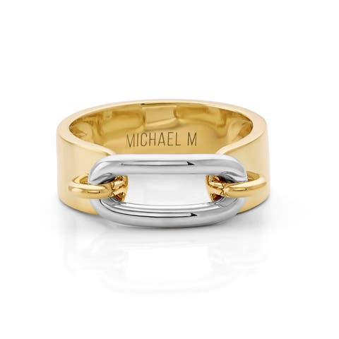 Luxe Link Two Tone Ring