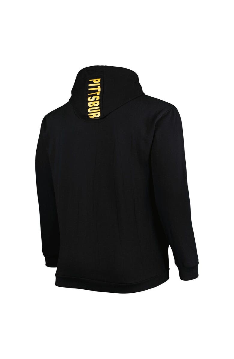 PROFILE Men's Black Pittsburgh Penguins Logo Big & Tall Fleece Pullover Hoodie, Alternate, color, Black