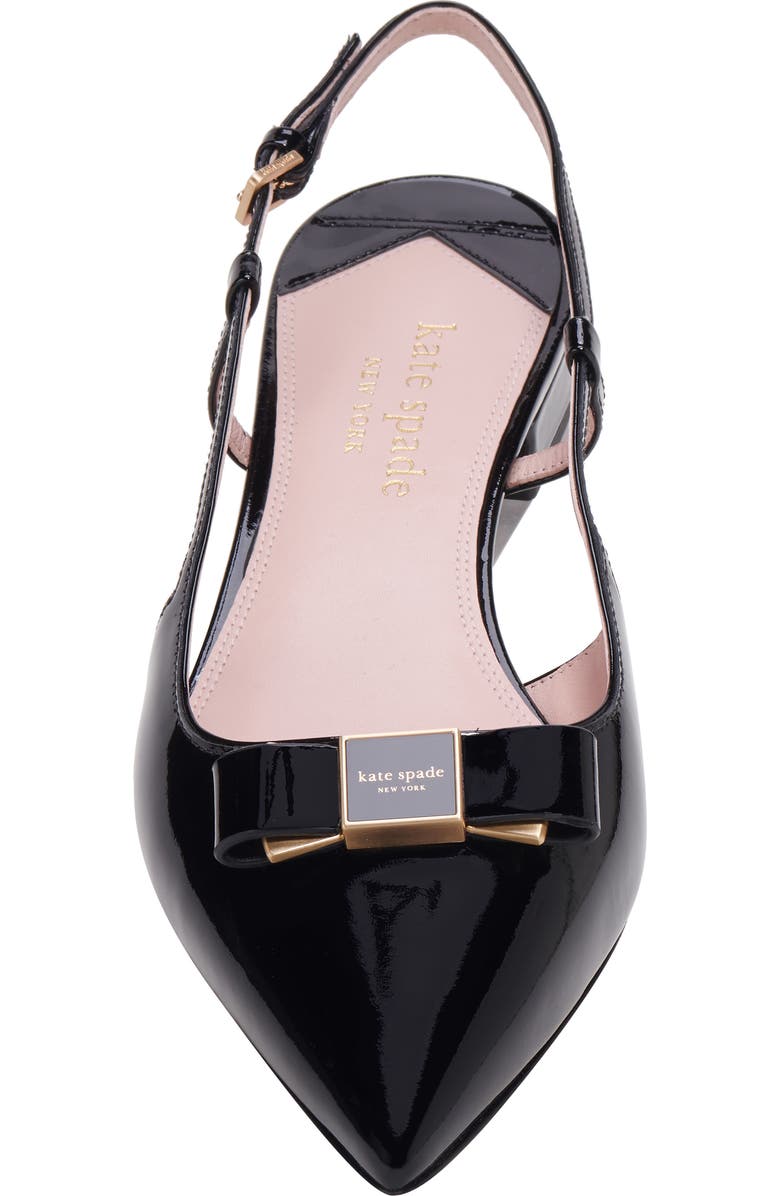 Kate Spade New York bowdie pointed toe slingback flat, Alternate, color,