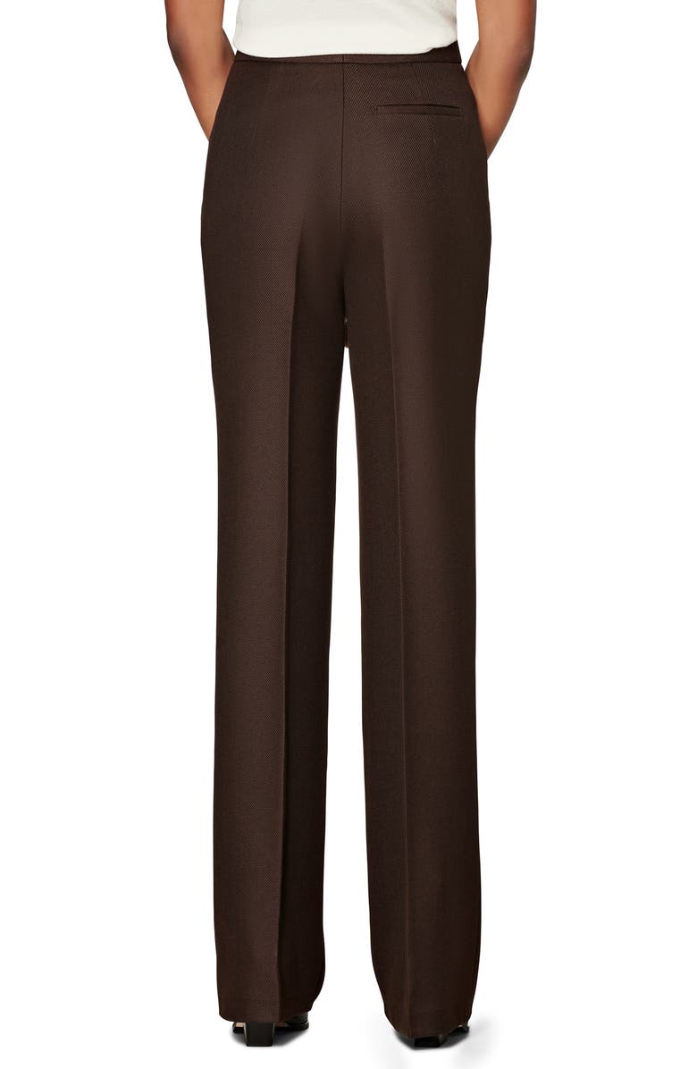 SUISTUDIO Ally Pintuck Seam Wool Trousers, Alternate, color, 