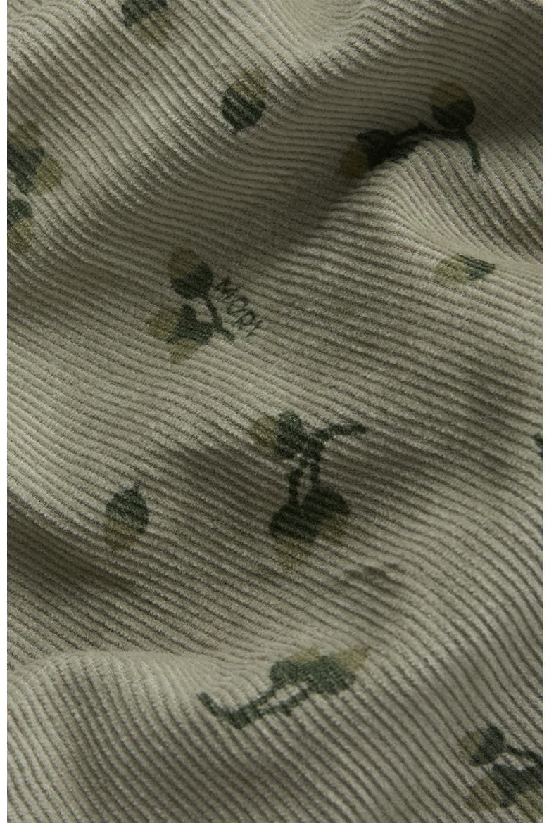 Frilled Corduroy Dungarees, Alternate, color, Tea