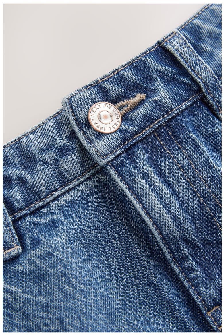 Puffball Denim Miniskirt, Alternate, color, BLUE
