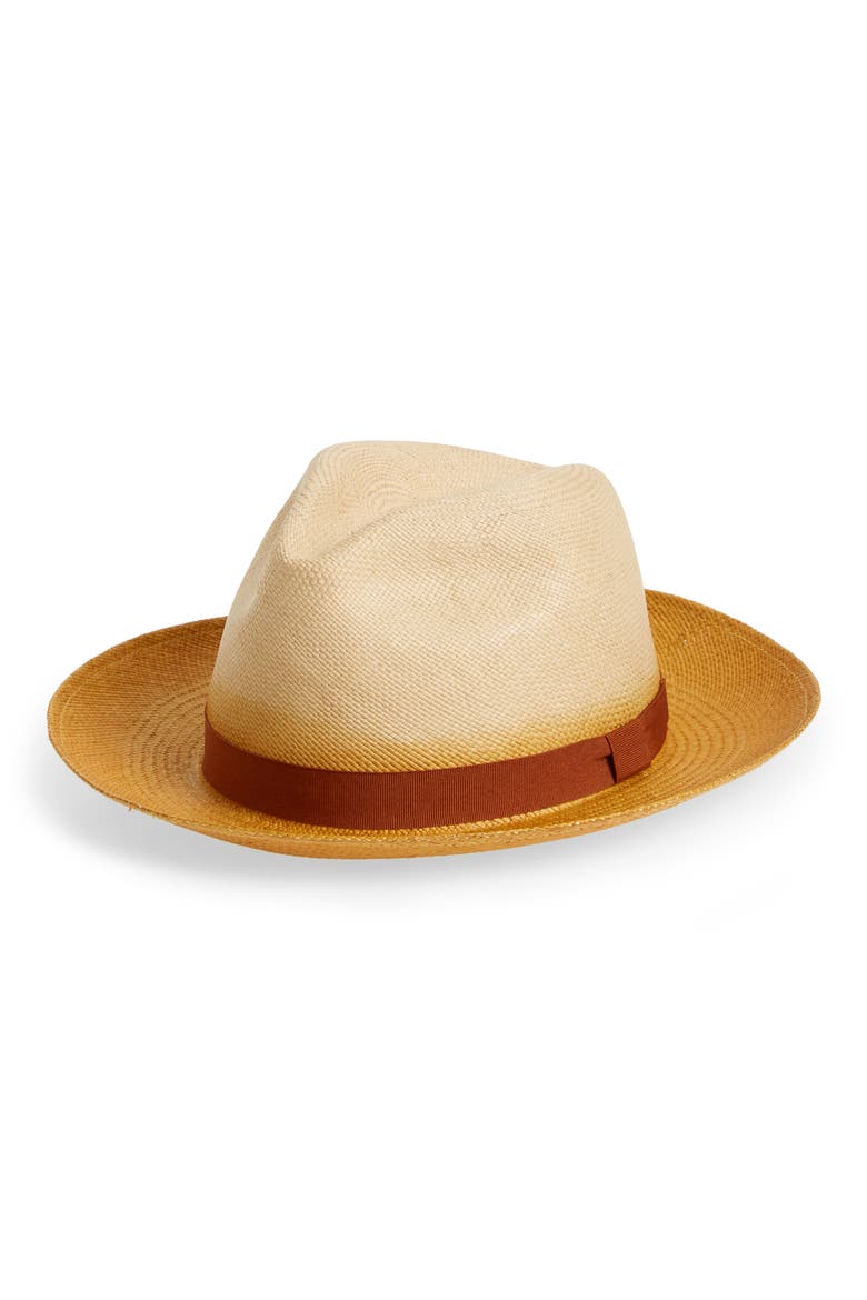 Panama Straw Fedora, Main, color, CEDAR