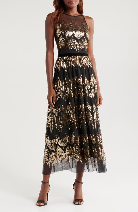 Sequin Midi Dress