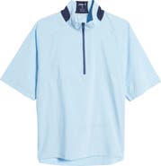 johnnie-O Stealth Stowable Short Sleeve Pullover Rain Jacket