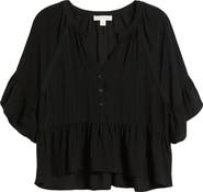 Treasure & Bond Ruffle Peplum Top