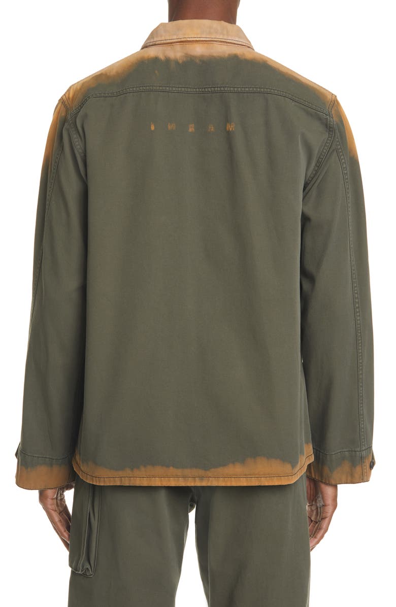 Marni Bleached Bull Denim Jacket, Alternate, color,