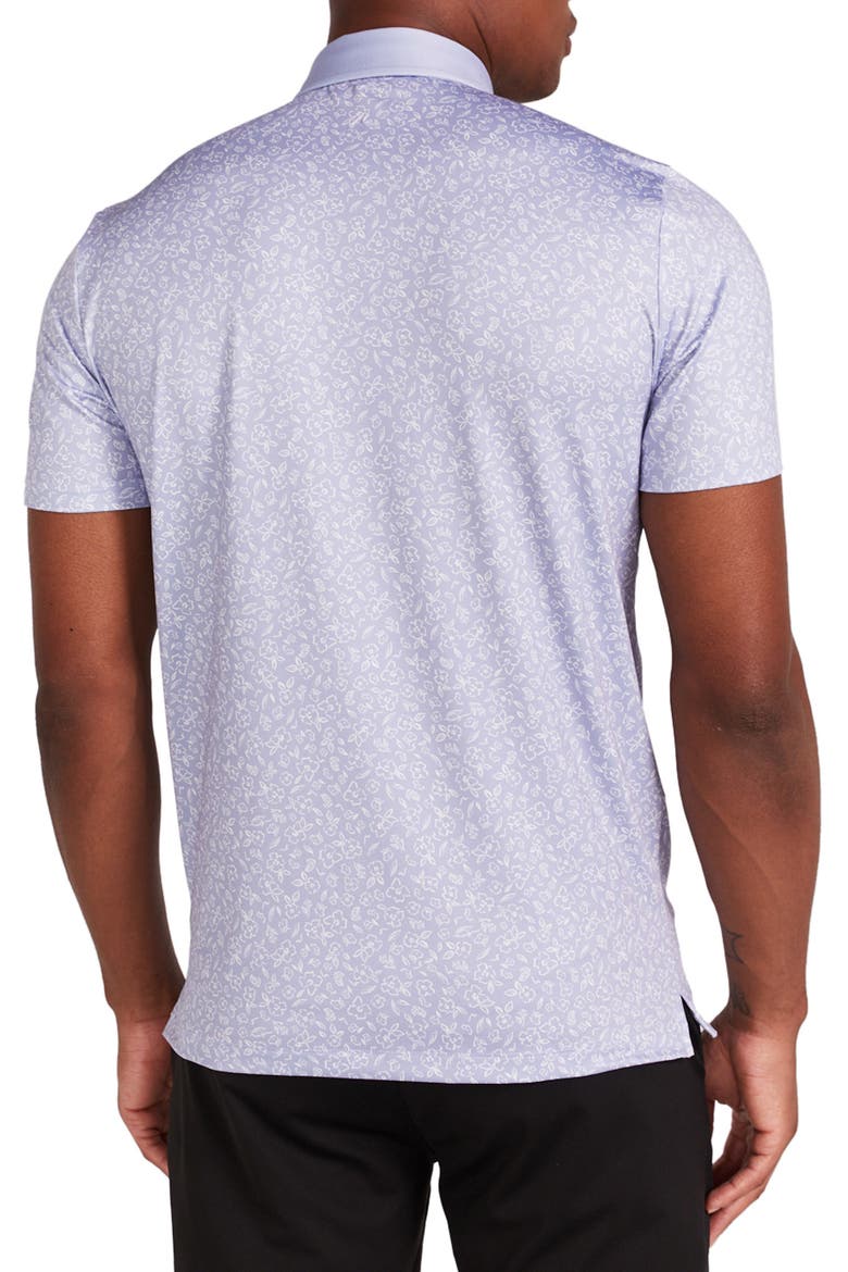 Bendall Floral Performance Golf Polo, Alternate, color, BABY LAVENDER