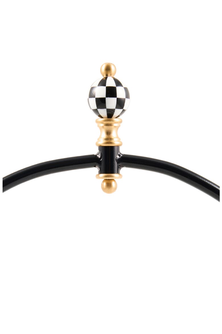 Check Small Plate Stand, Alternate, color, BLACK