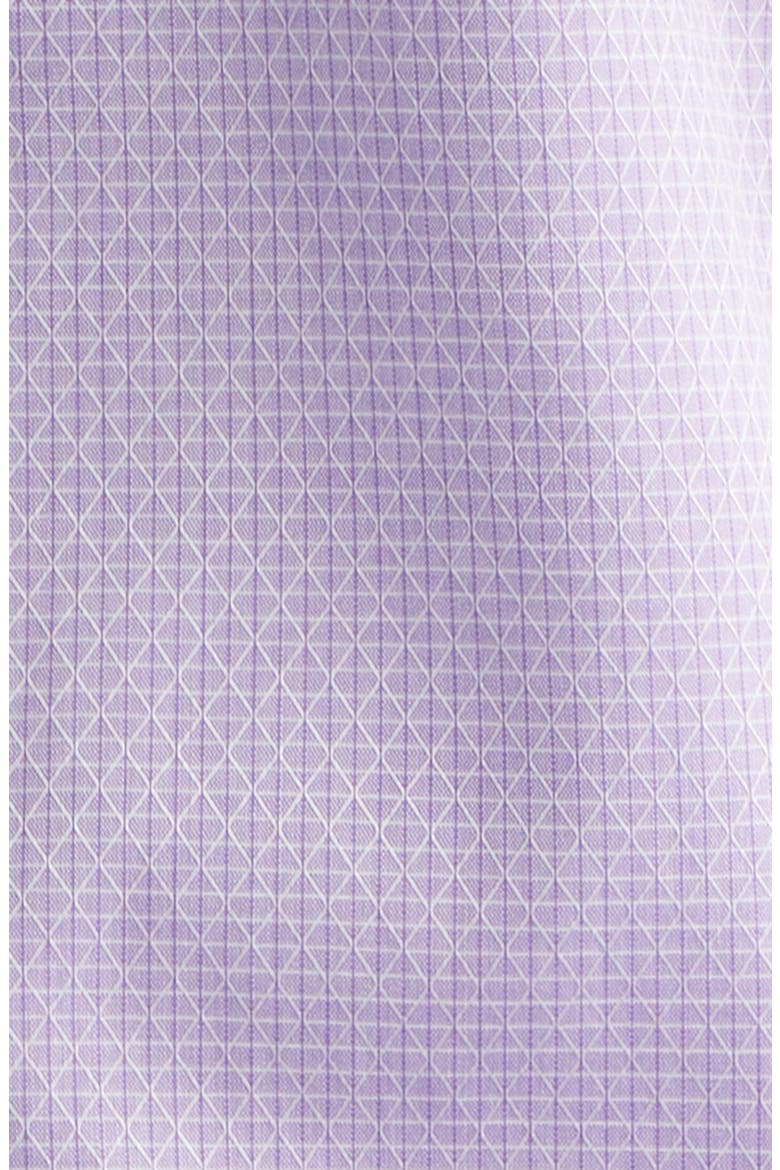 Modern Fit Light Purple Micropattern Cotton Dobby Dress Shirt, Alternate, color, PURPLE