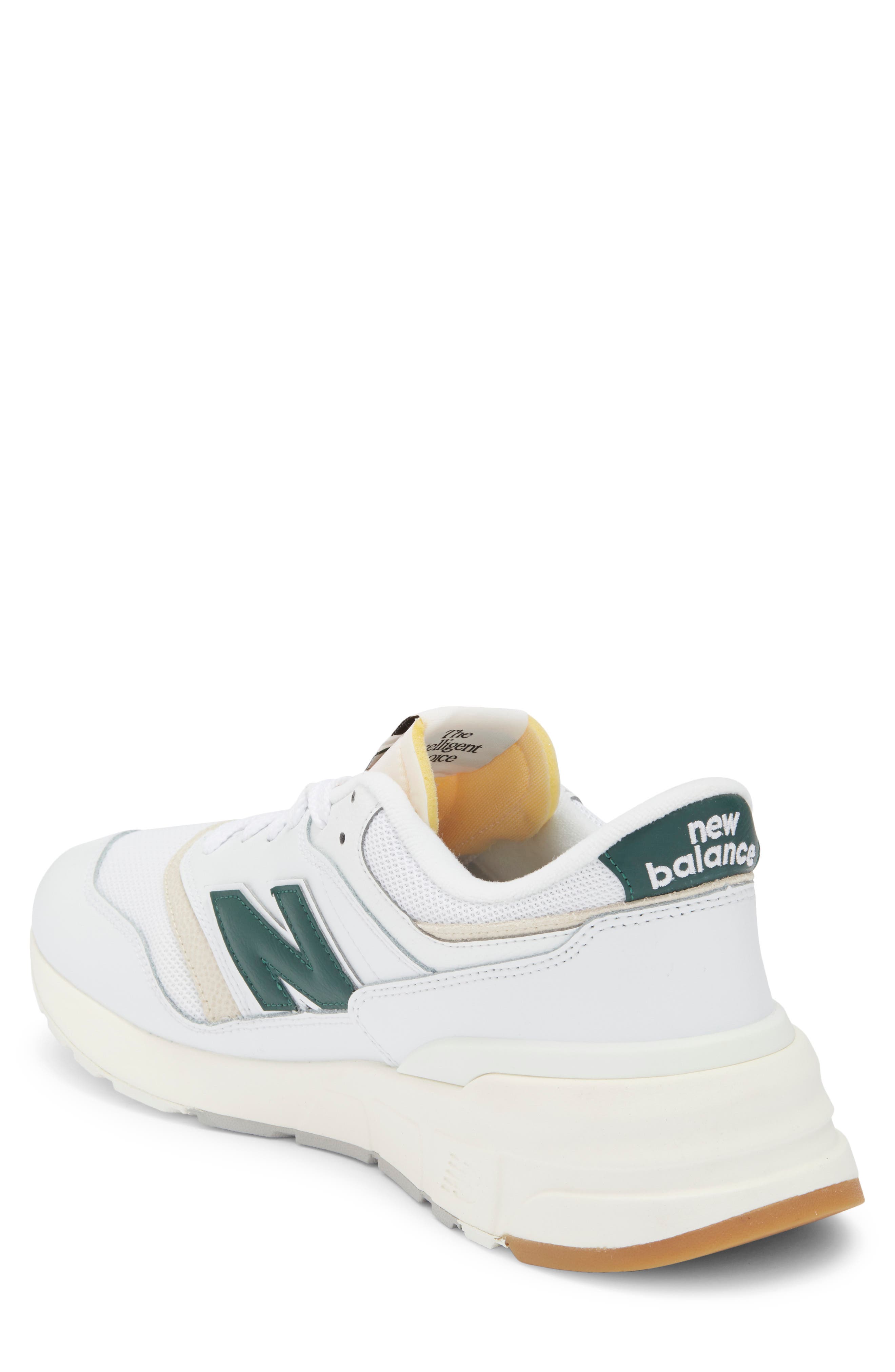 Gender Inclusive 997R Sneaker, Alternate, color, WHITE/ NIGHT WATCH GREEN