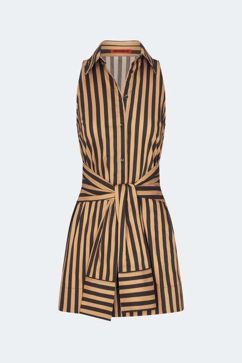 Inna Sleeveless Poplin Mini Dress