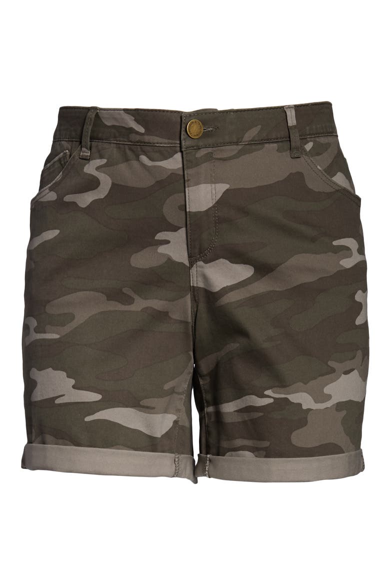 'Ab'Solution Camo Twill Shorts (Nordstrom Exclusive), Alternate, color, MR MUSHROOM