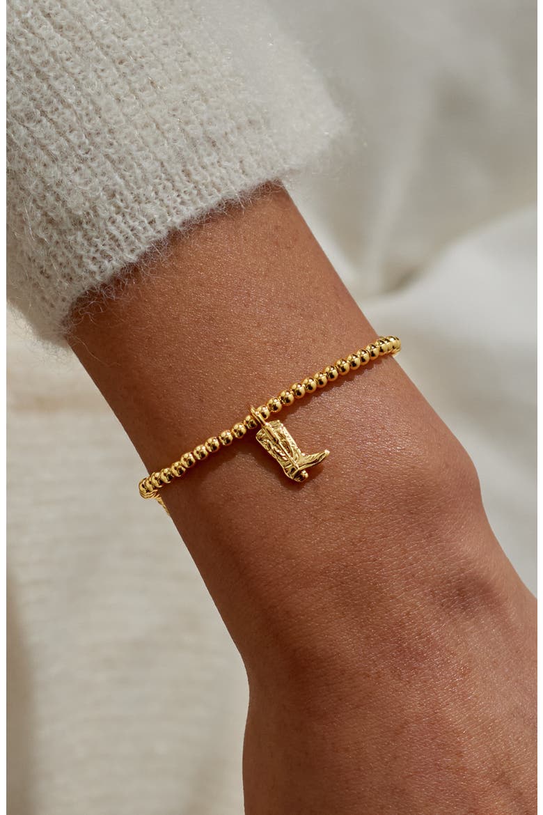 A Little 'Howdy Cowgirl' Bracelet In Gold-Tone Plating, Alternate, color, Metallic Gold
