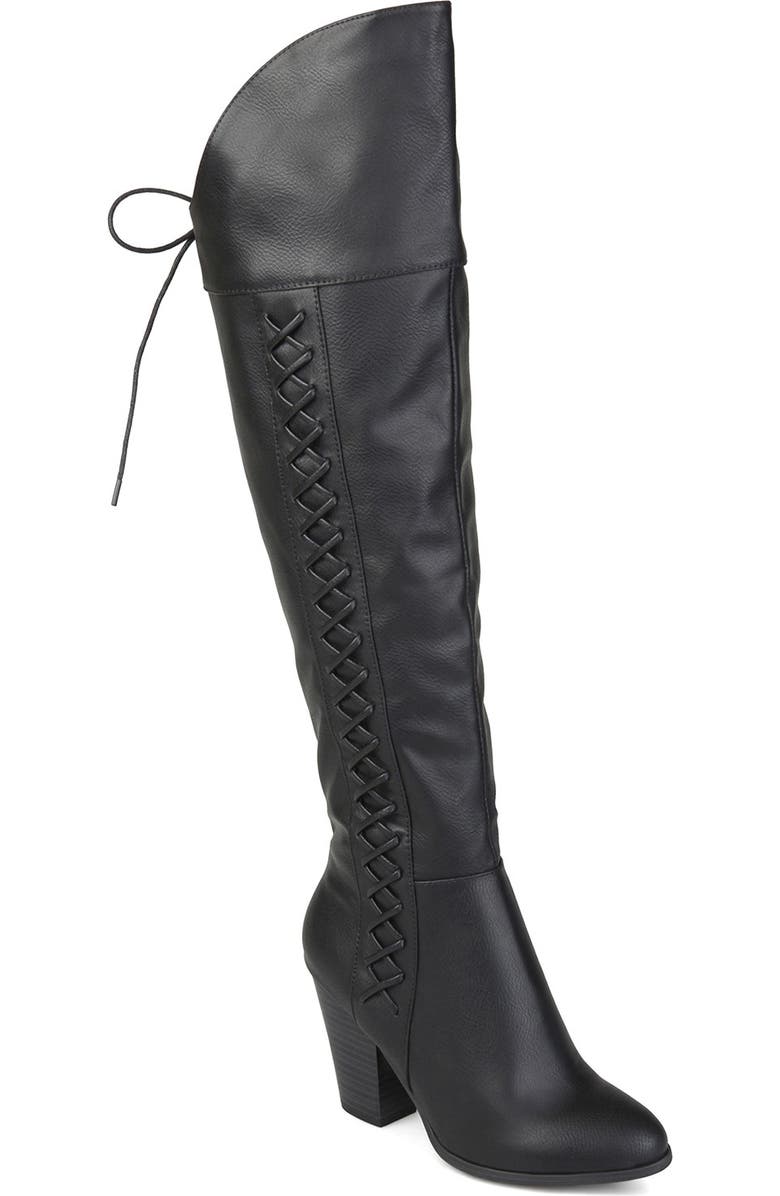 JOURNEE Spritzs Over-the-Knee Lace-Up Boot, Main, color,