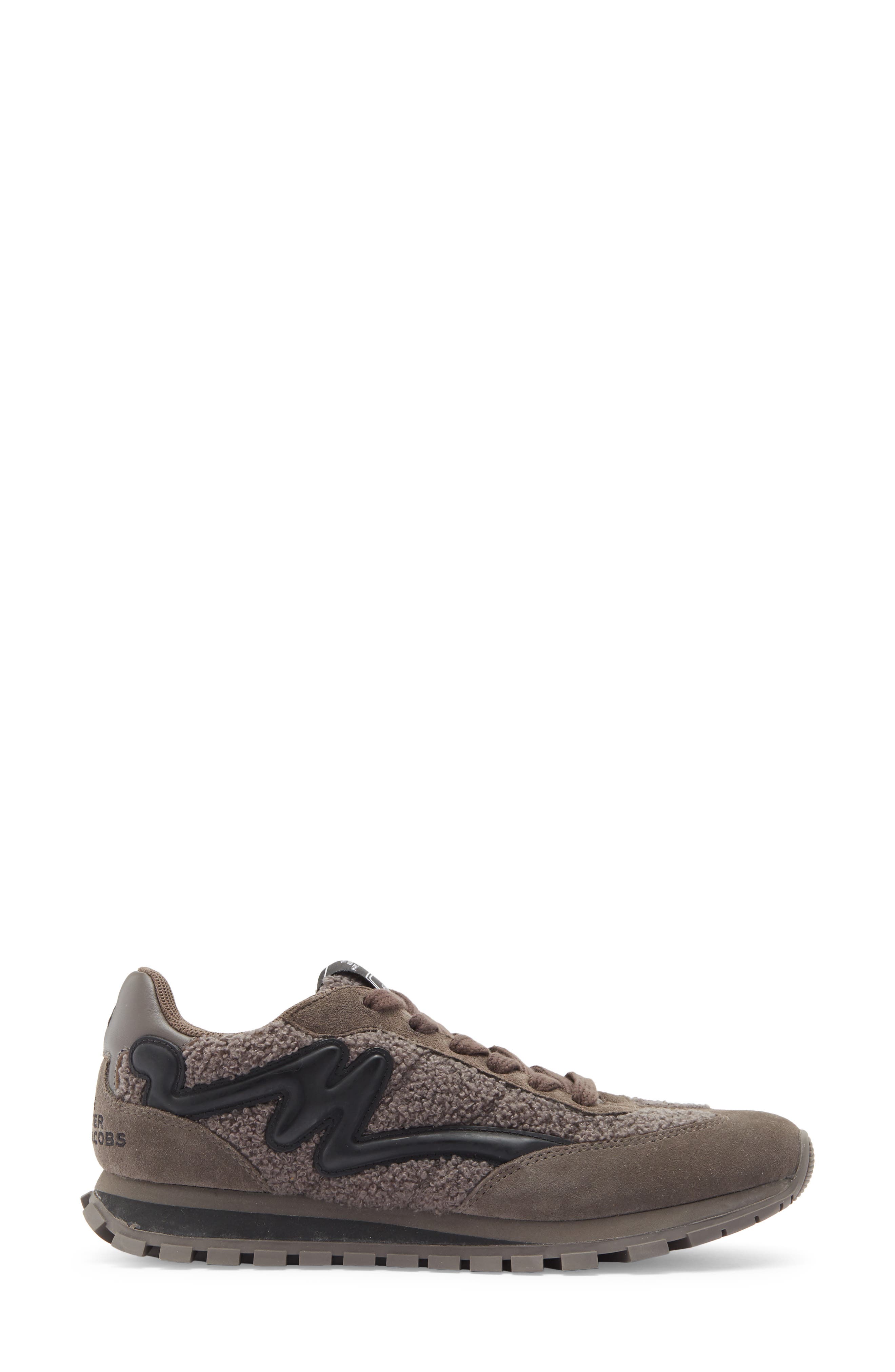 The Teddy Mixed Media Sneaker, Alternate, color, GREY