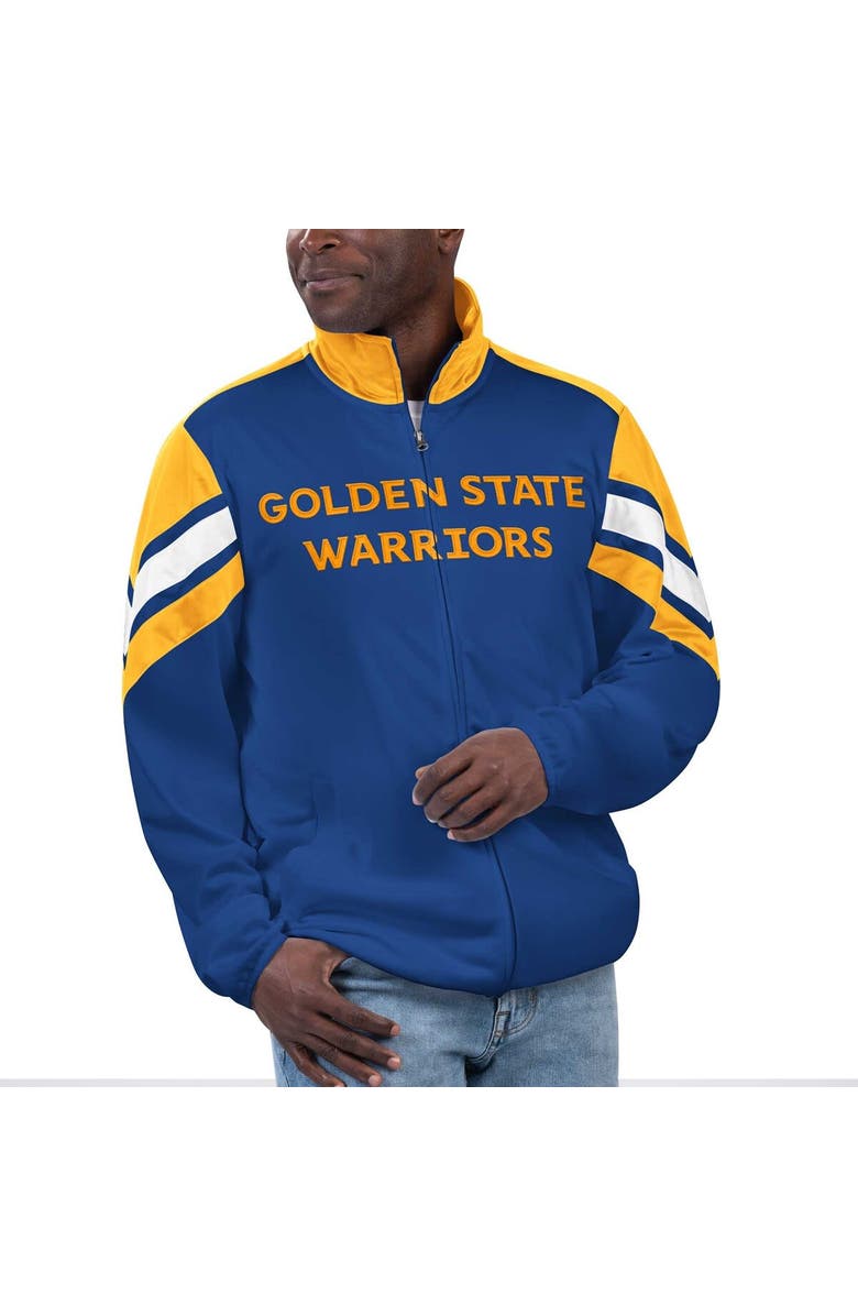 G-III SPORTS BY CARL BANKS Men's G-III Sports by Carl Banks Royal Golden State Warriors Game Ball Full-Zip Track Jacket, Main, color, Royal