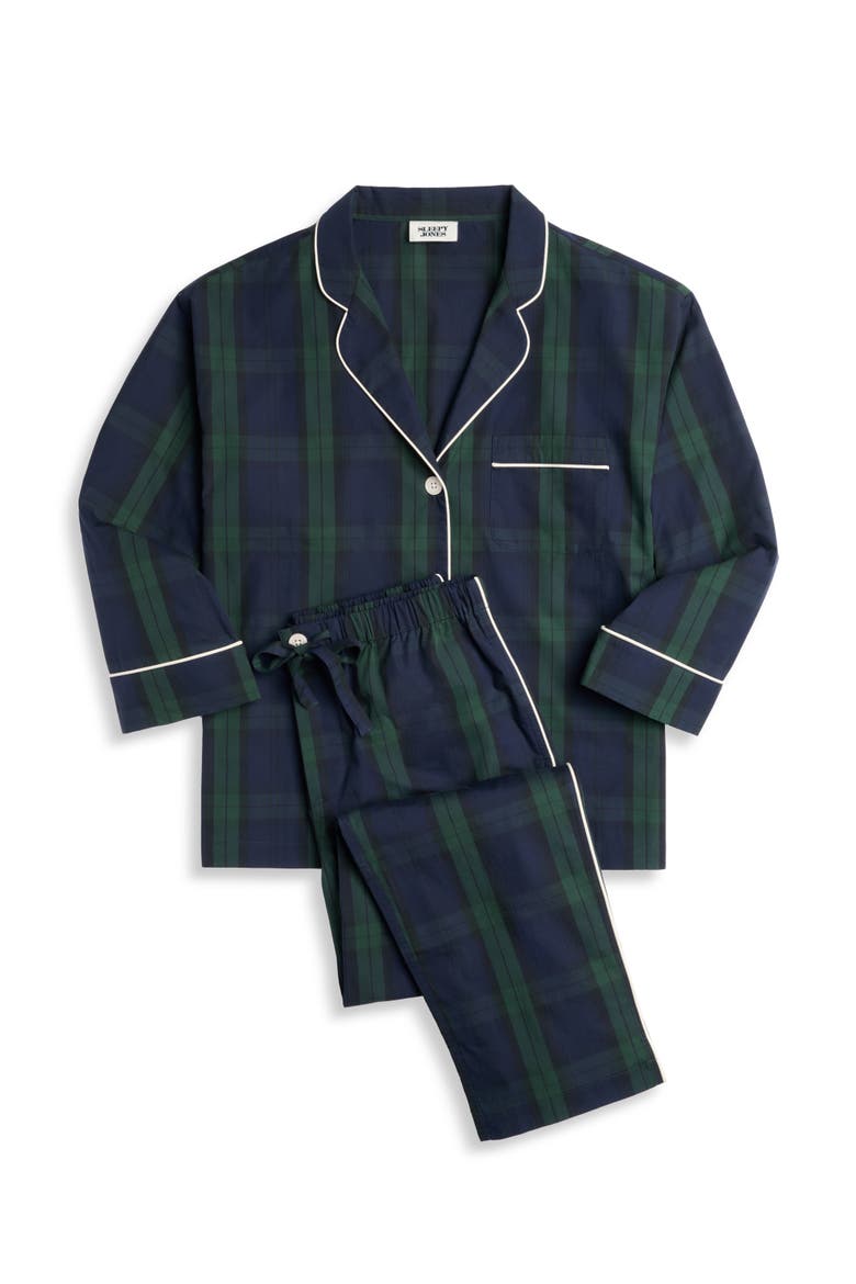 Marina Pajama Set, Alternate, color, Blackwatch