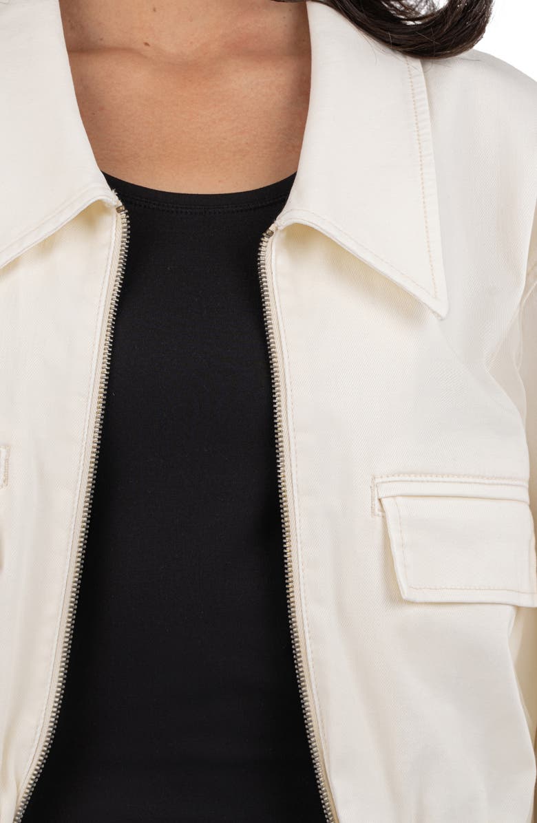 KUT from the Kloth Meadow Zip Crop Denim Jacket, Alternate, color, 