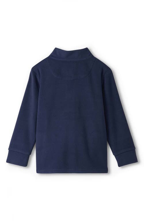 Hatley Kids' Colorblock Fleece Half-zip Pullover In Blue