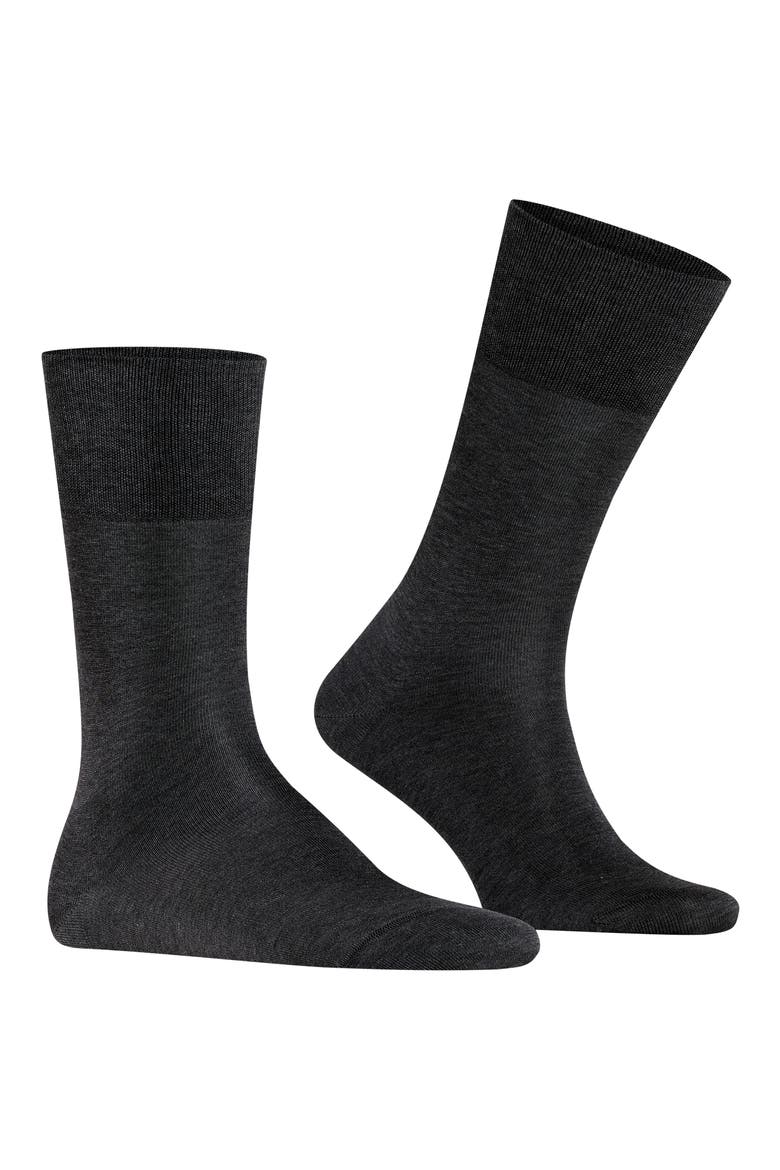 Tiago Organic Cotton Dress Socks, Main, color, ANTHRACITE