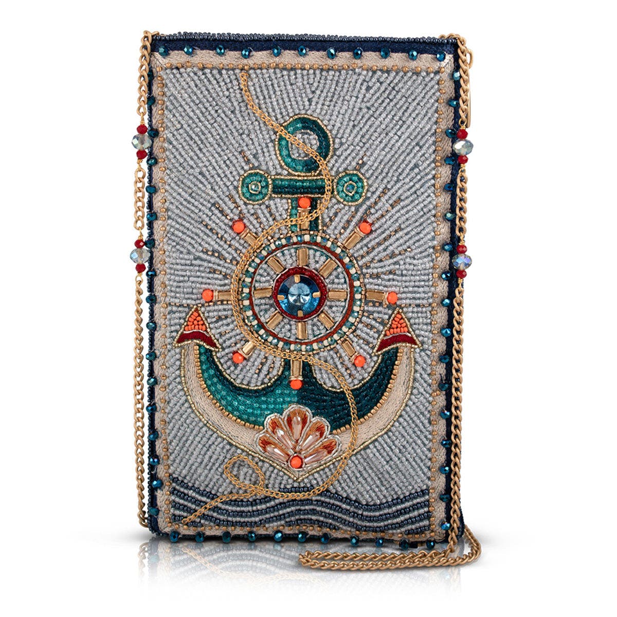 Mary Frances Accessories Keep It Steady Crossbody Phone Bag, Main, color, Blue