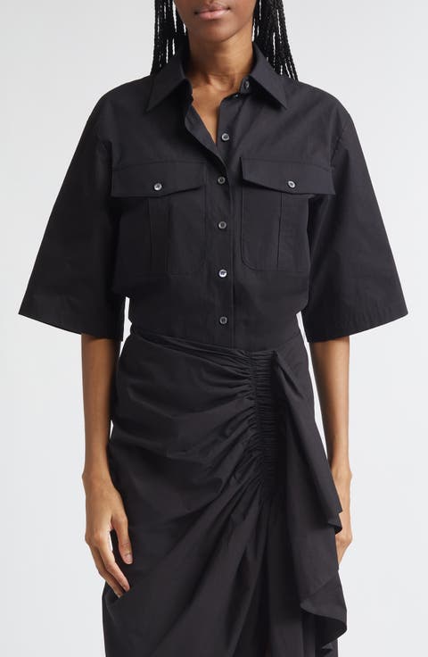 Safari Washed Cotton Poplin Camp Shirt