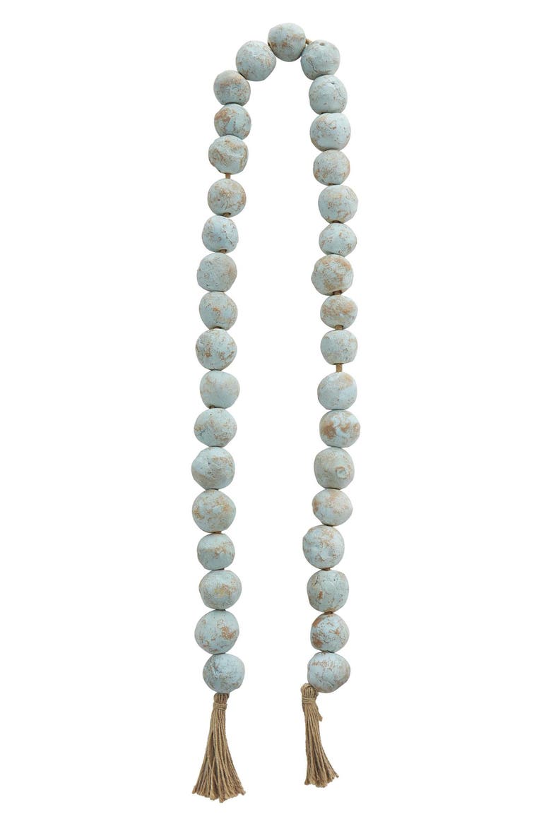 Ceramic & Tassel Garland, Alternate, color, TEAL