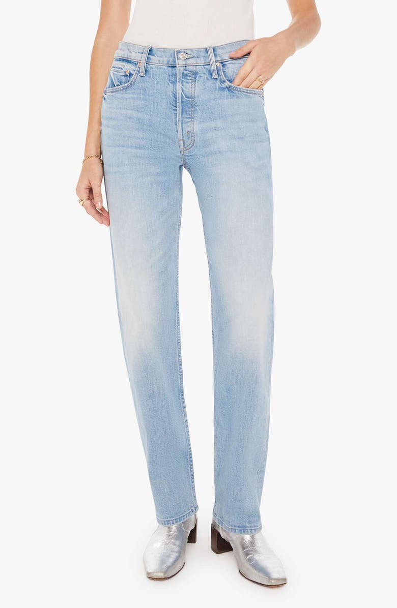 MOTHER The Thrasher Skimp High Waist Straight Leg Jeans, Main, color, Let Them Eat Cake