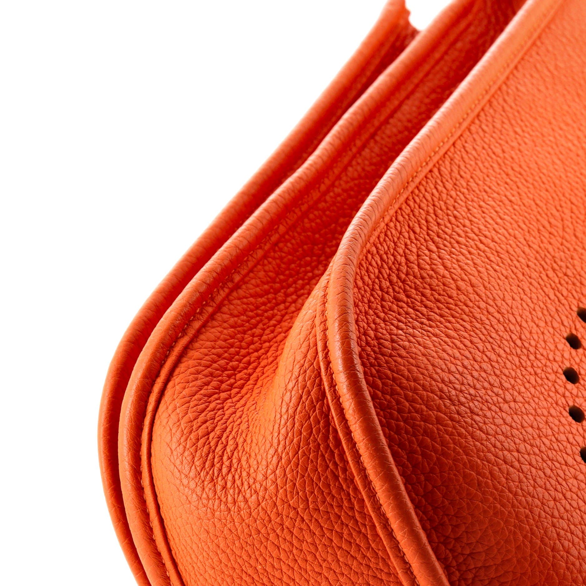 Pre-Owned Hermes Evelyne Bag Gen III Clemence PM, Alternate, color, Orange H