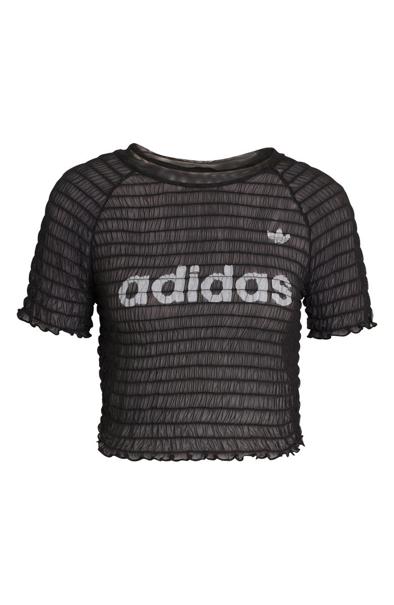 adidas Originals Smocked Cali T-Shirt, Alternate, color,