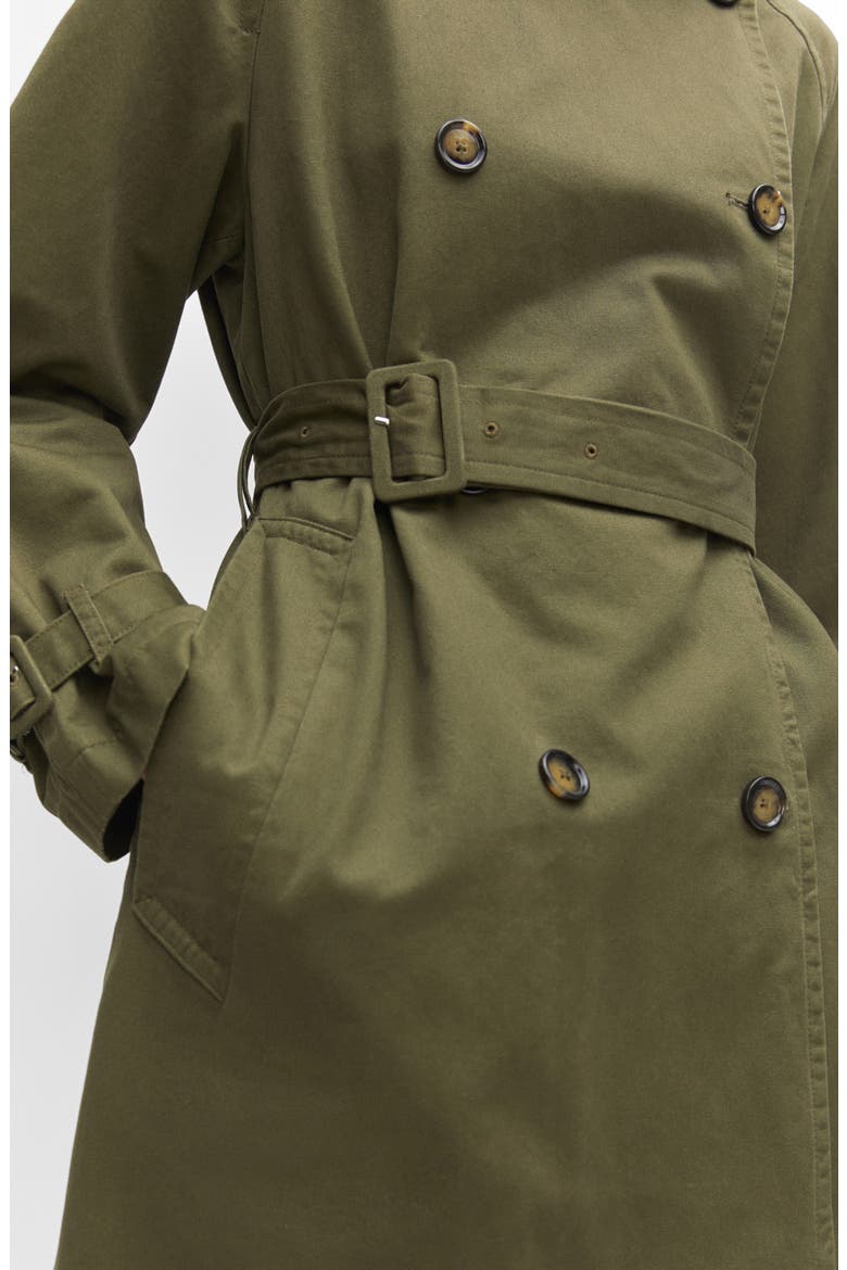 Cotton Trench Coat, Alternate, color, KHAKI