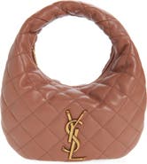 Saint Laurent Baby Icare Quilted Leather Hobo Bag