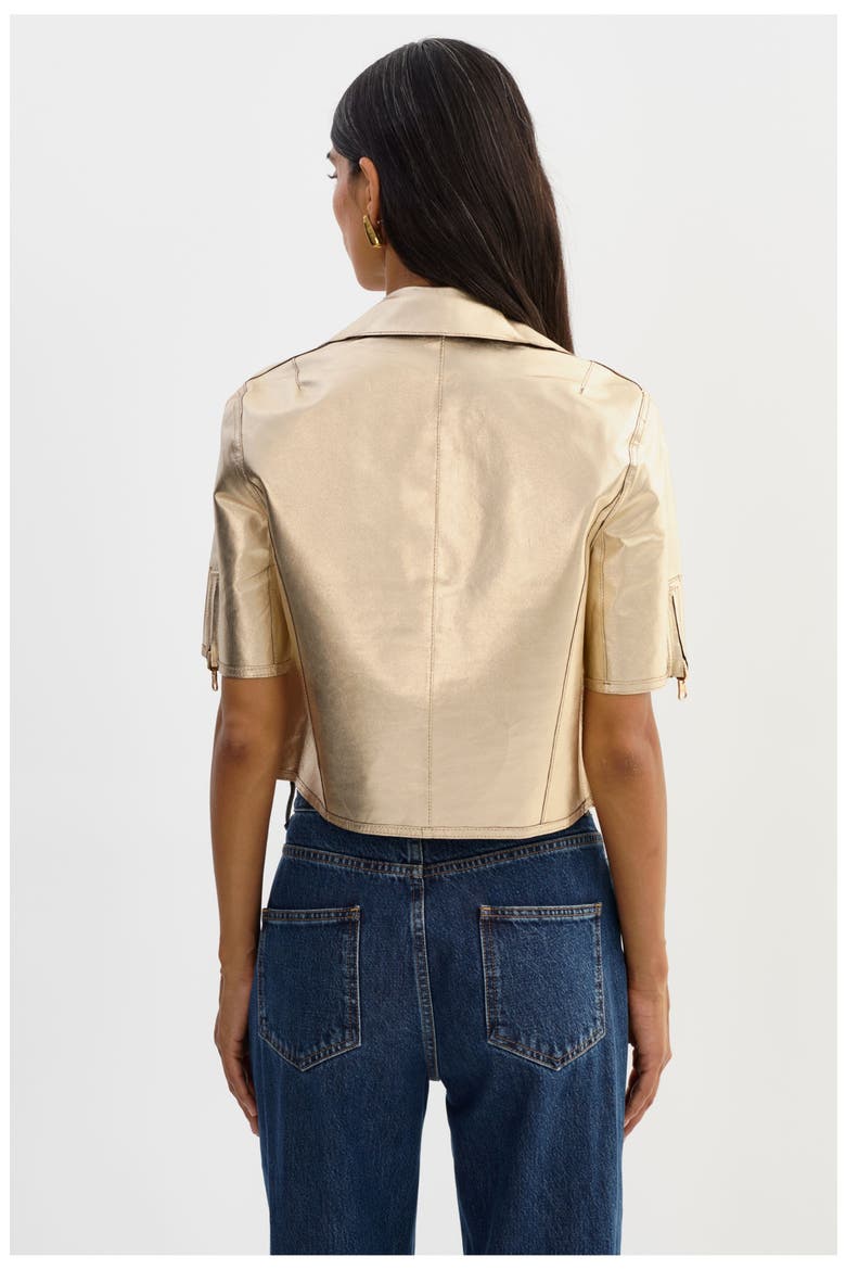 SEVANA | Reversible Leather Jacket, Alternate, color, Dark Brown