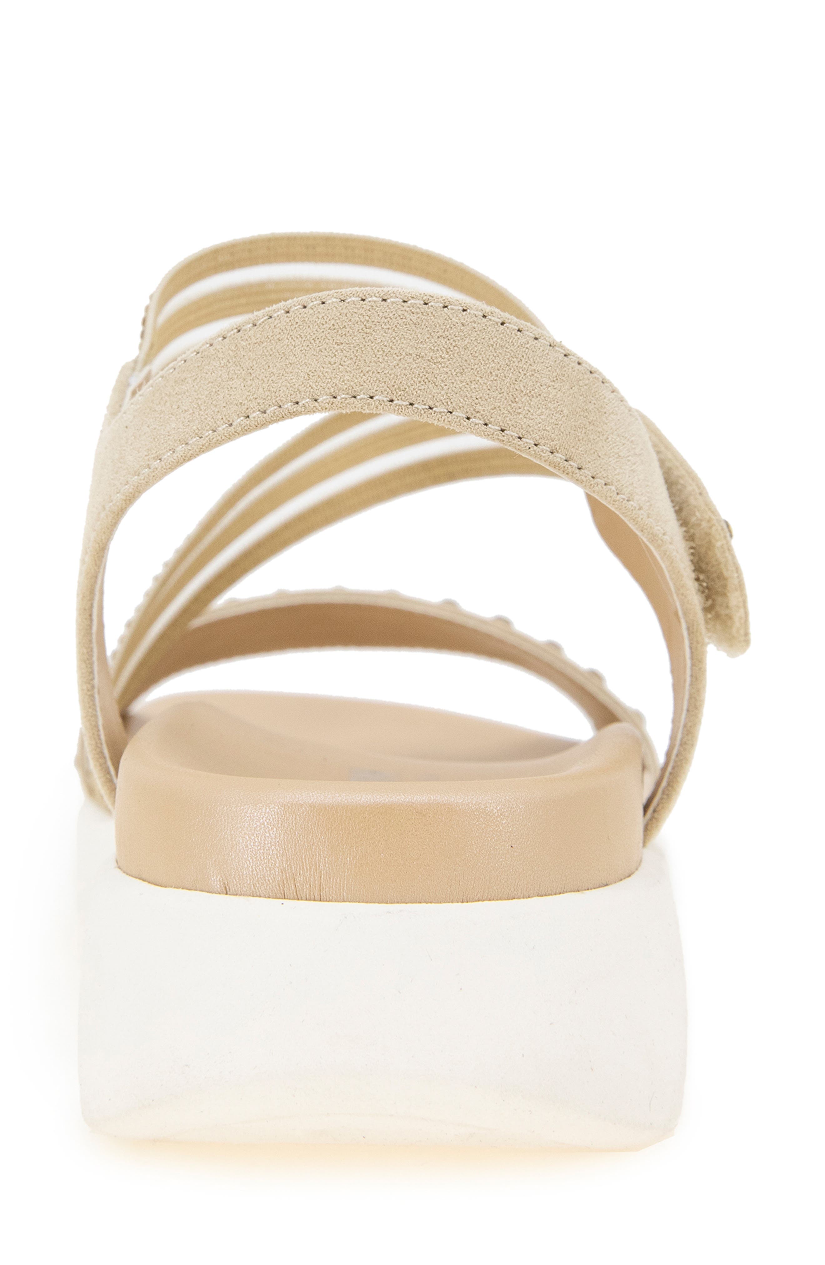 Reaction Kenneth Cole Taryn Rhinestone Strap Sandal, Alternate, color, Ecru Jewel