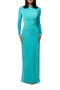 Overlay Long Sleeve Body-Con Maxi Dress
