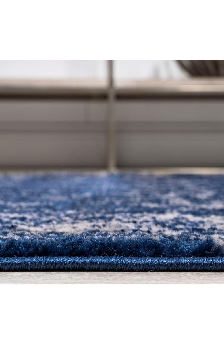 JONATHAN Y Soleiman Modern Persian Area Rug, Alternate, color, Navy