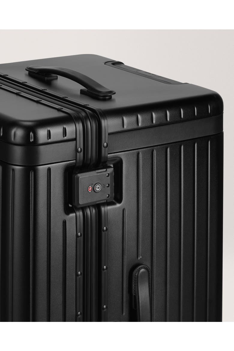 The Trunk Suitcase, Alternate, color, Black / Black