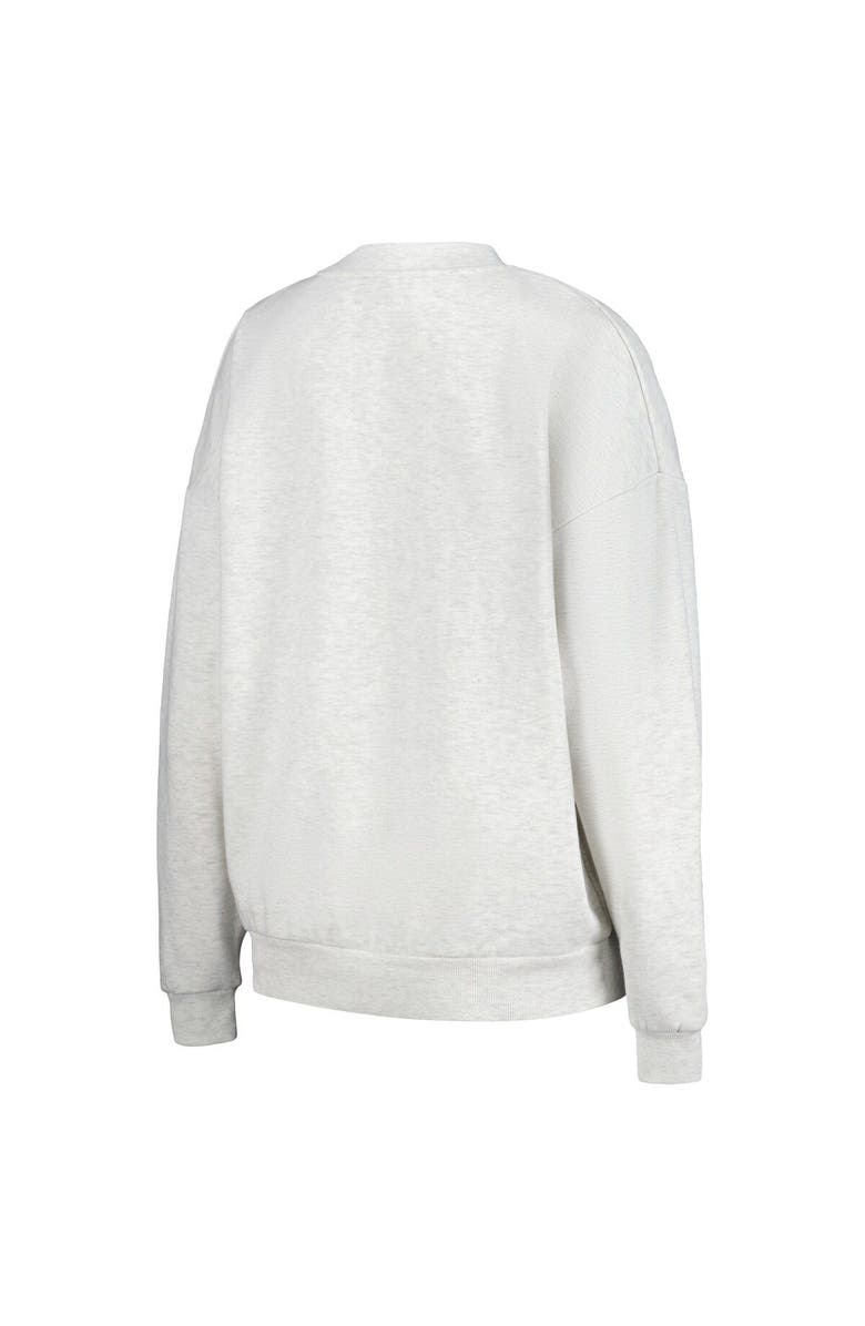 GAMEDAY COUTURE Women's Gameday Couture Ash Oregon Ducks Team Effort Pullover Sweatshirt & Shorts Sleep Set, Alternate, color, 