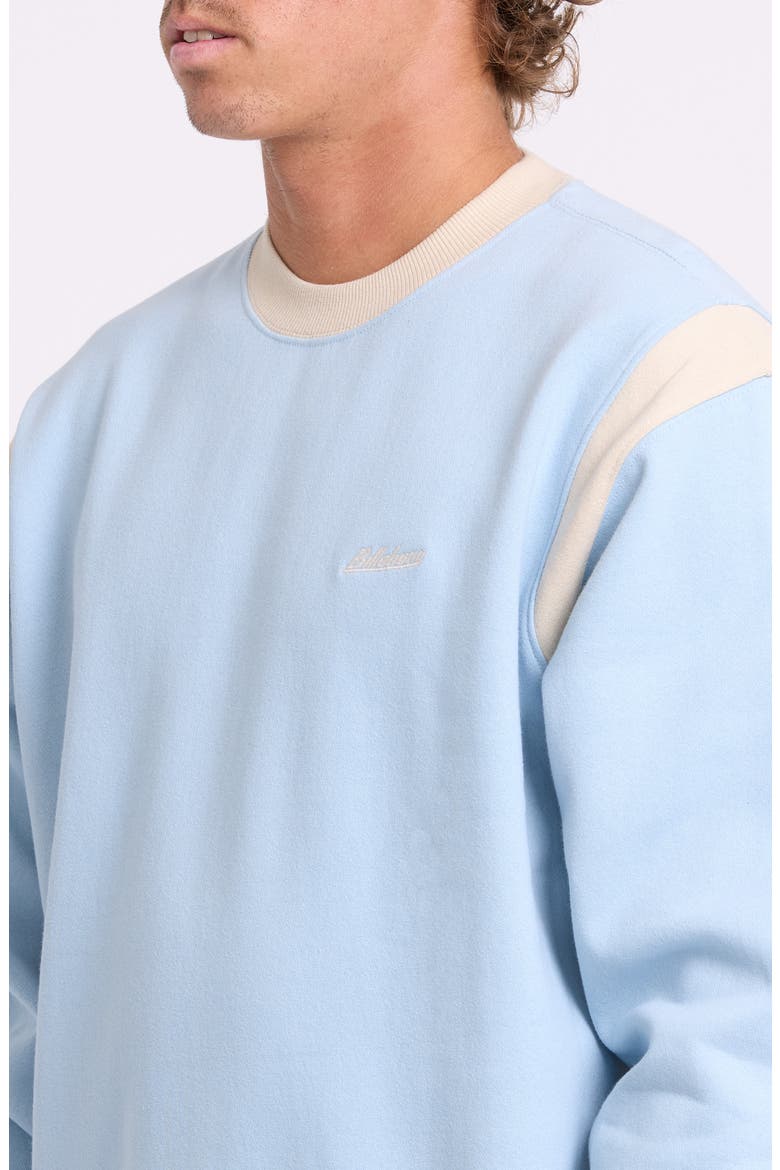Highway Garage Fleece Crewneck Sweatshirt, Alternate, color, BLUE SMOKE