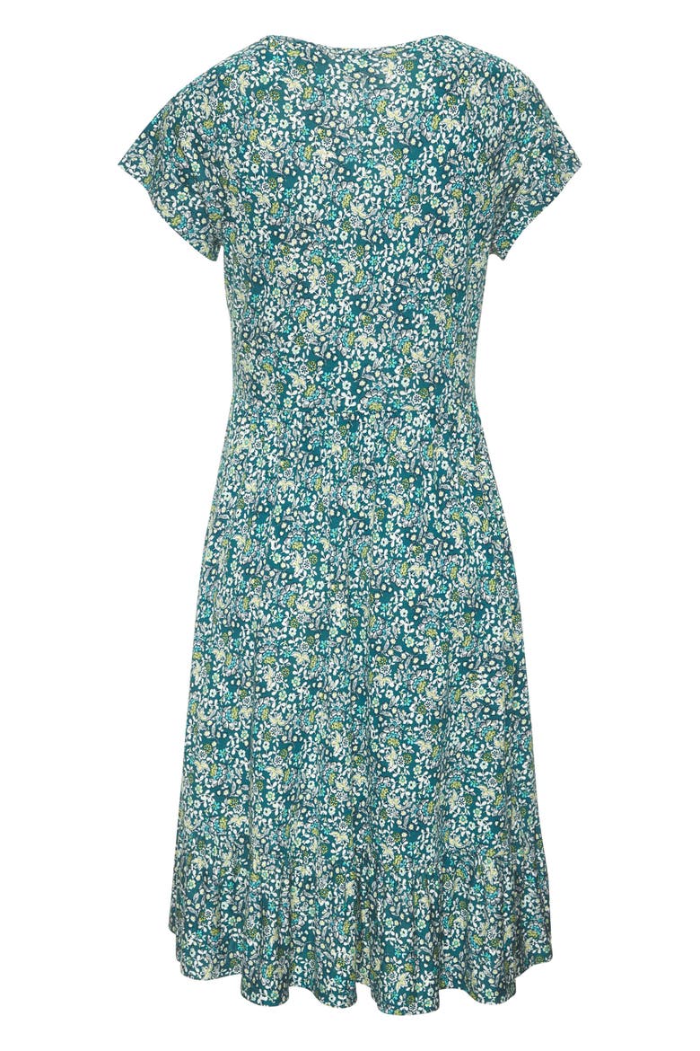 V-Neck Flounce Dress, Alternate, color, Mint Printed