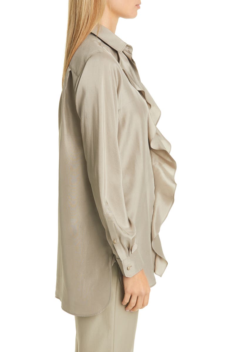 Max Mara Tefrite Silk Tunic Shirt, Alternate, color, 