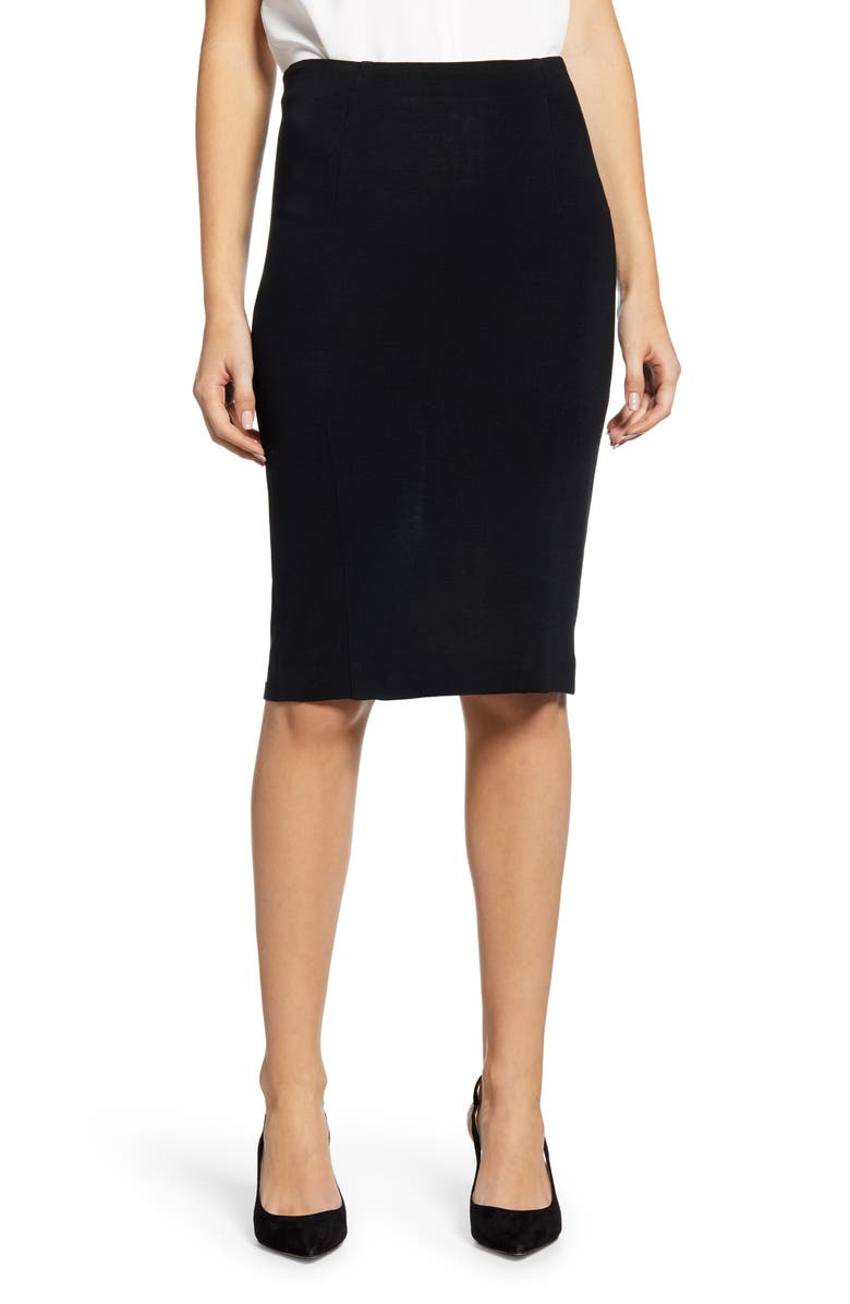 Ming Wang Knit Pencil Skirt, Main, color, 