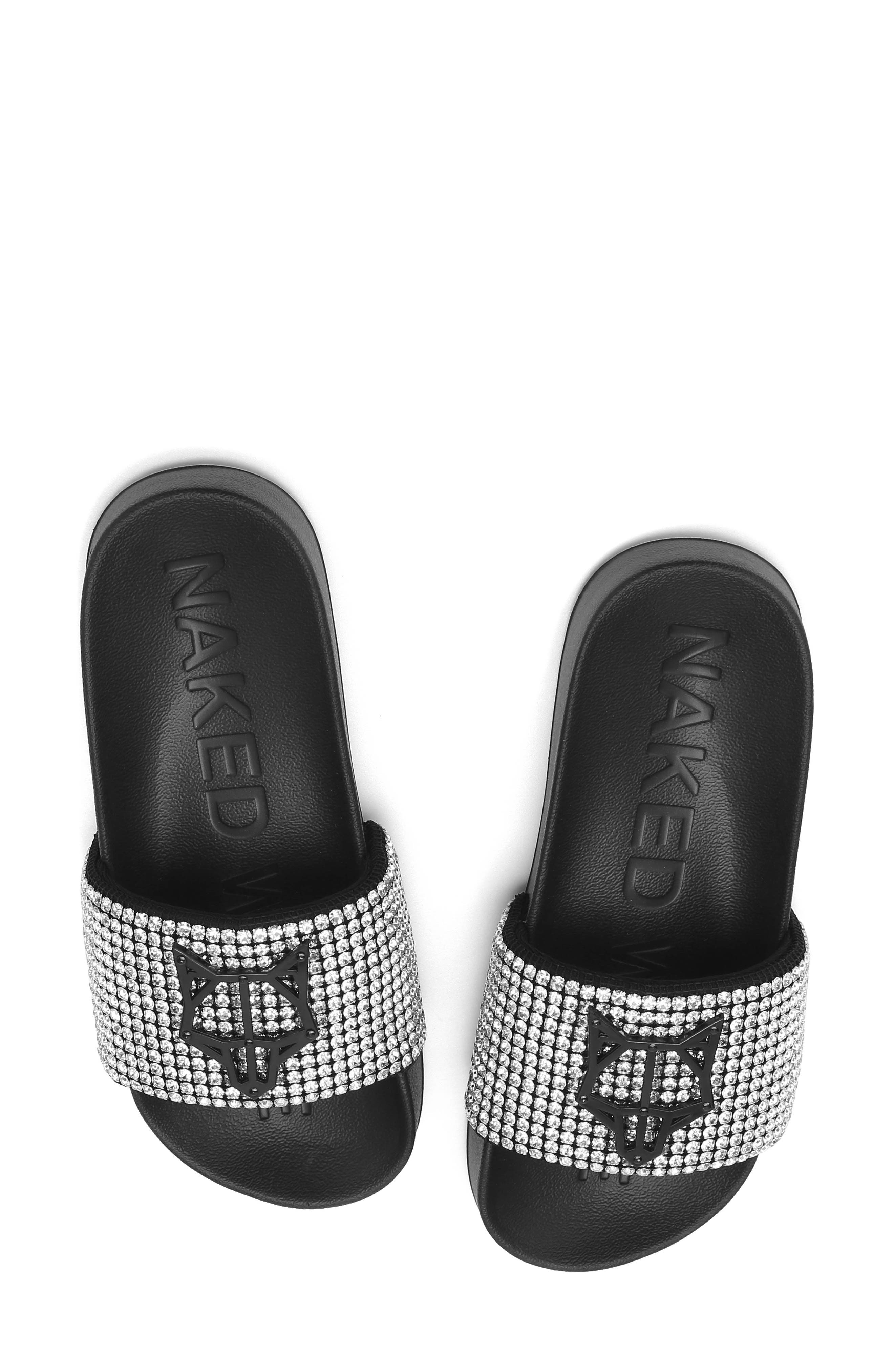 Naked Wolfe Coast Rhinestone Slide Sandal, Alternate, color, 