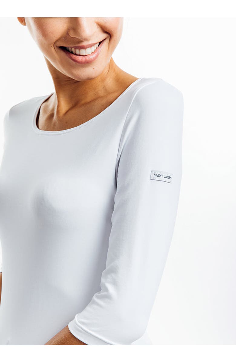 Saint James GARDE-COTE III - Solid UV Fabric White Top, Alternate, color, White