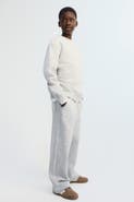 H&M Wide-leg Brushed-inside Joggers